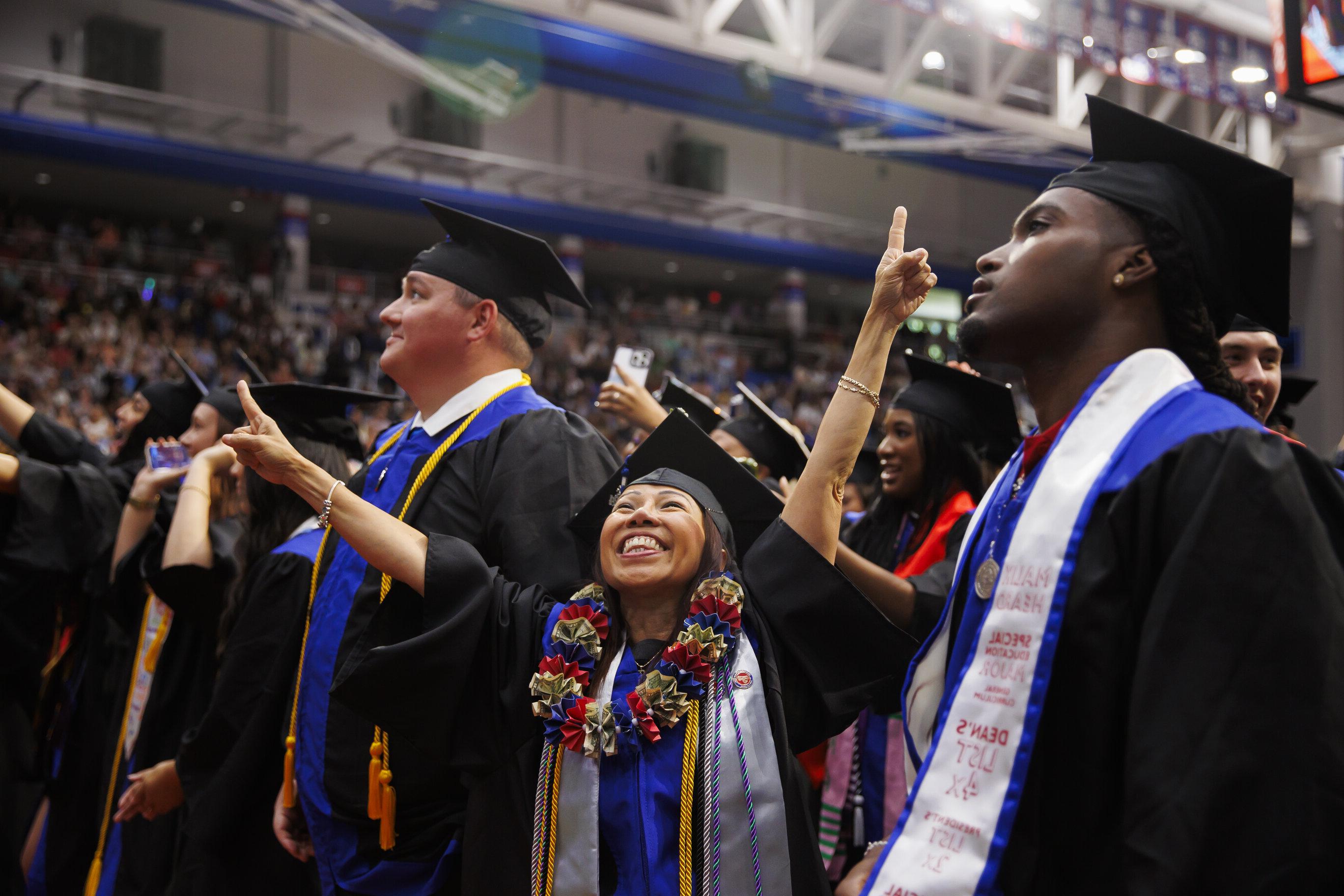 student graduating